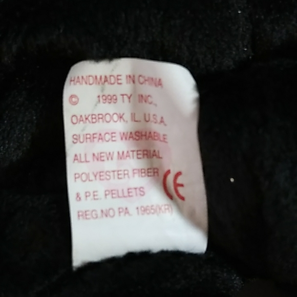 Rare 1999 "The End" Black Beanie babies collection. NWT - Picture 8 of 12